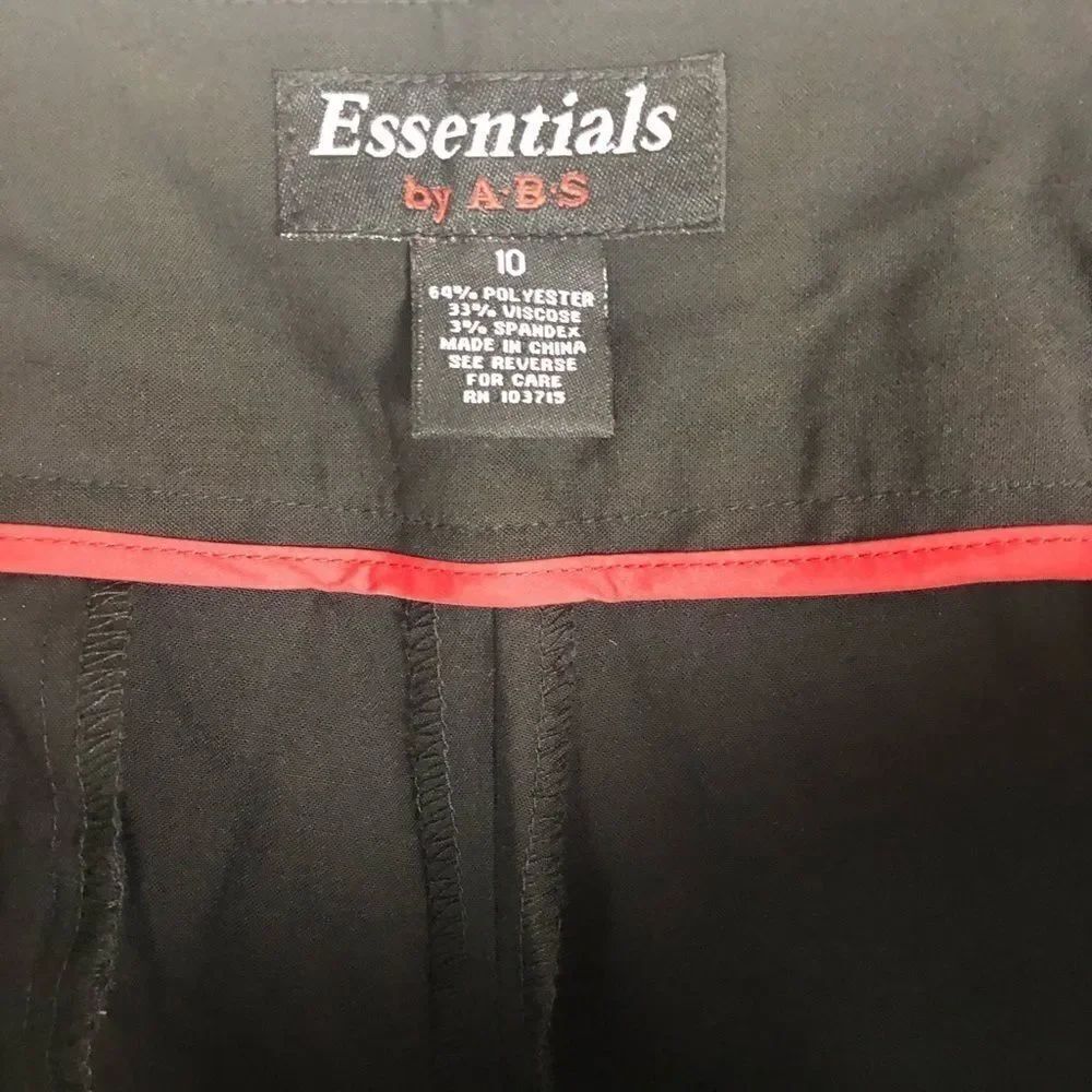 NWT Essentials by ABS Slacks Size 10 - Picture 8 of 8